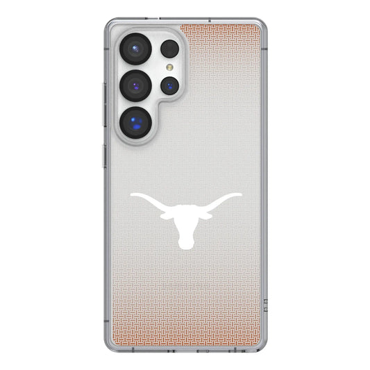 University of Texas Longhorns Linen Clear Phone Case for Samsung Galaxy