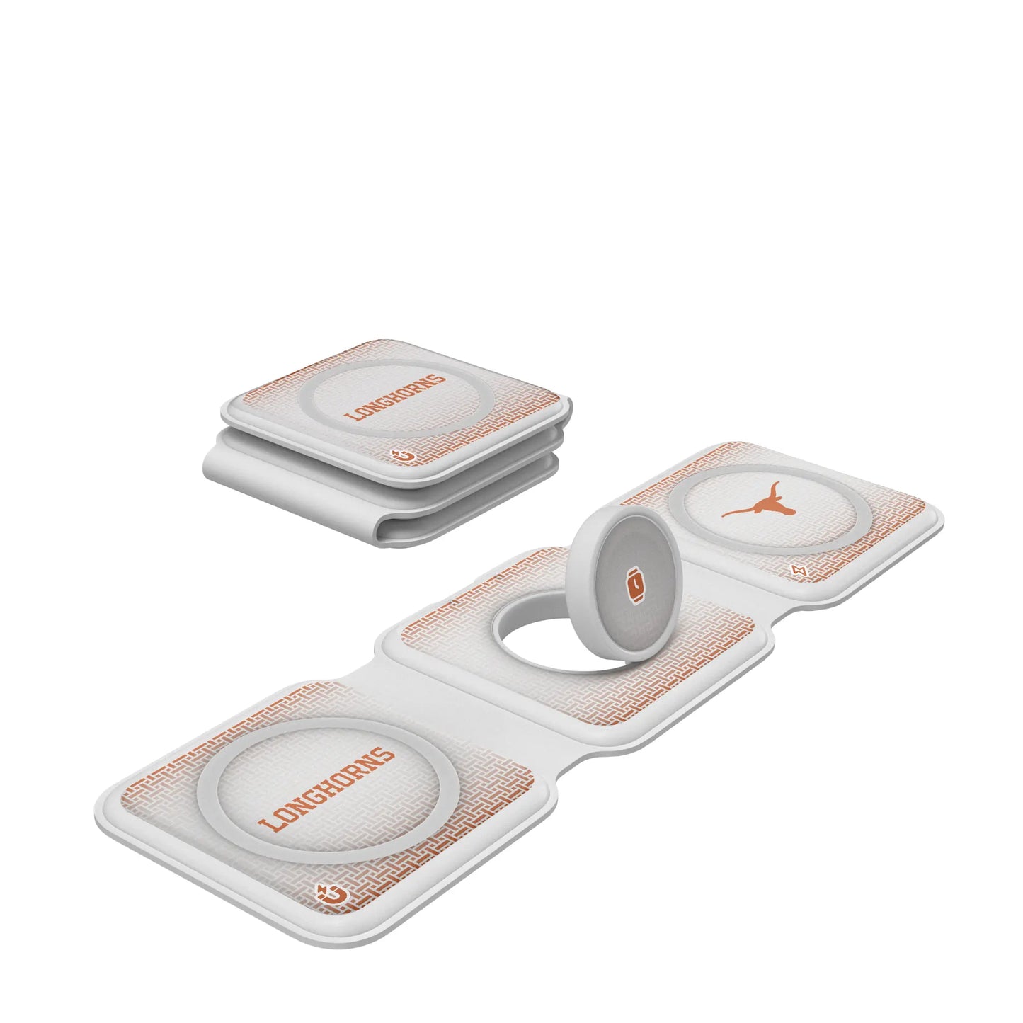 University of Texas Longhorns Linen Foldable 3 in 1 Charger