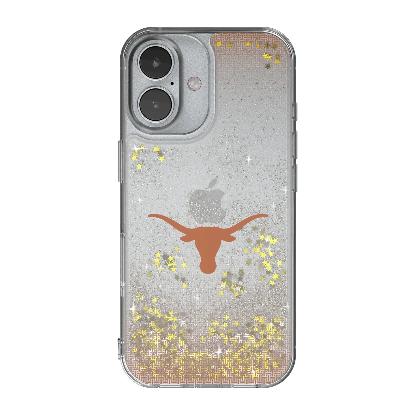 University of Texas Longhorns Linen Glitter Phone Case for Apple iPhone