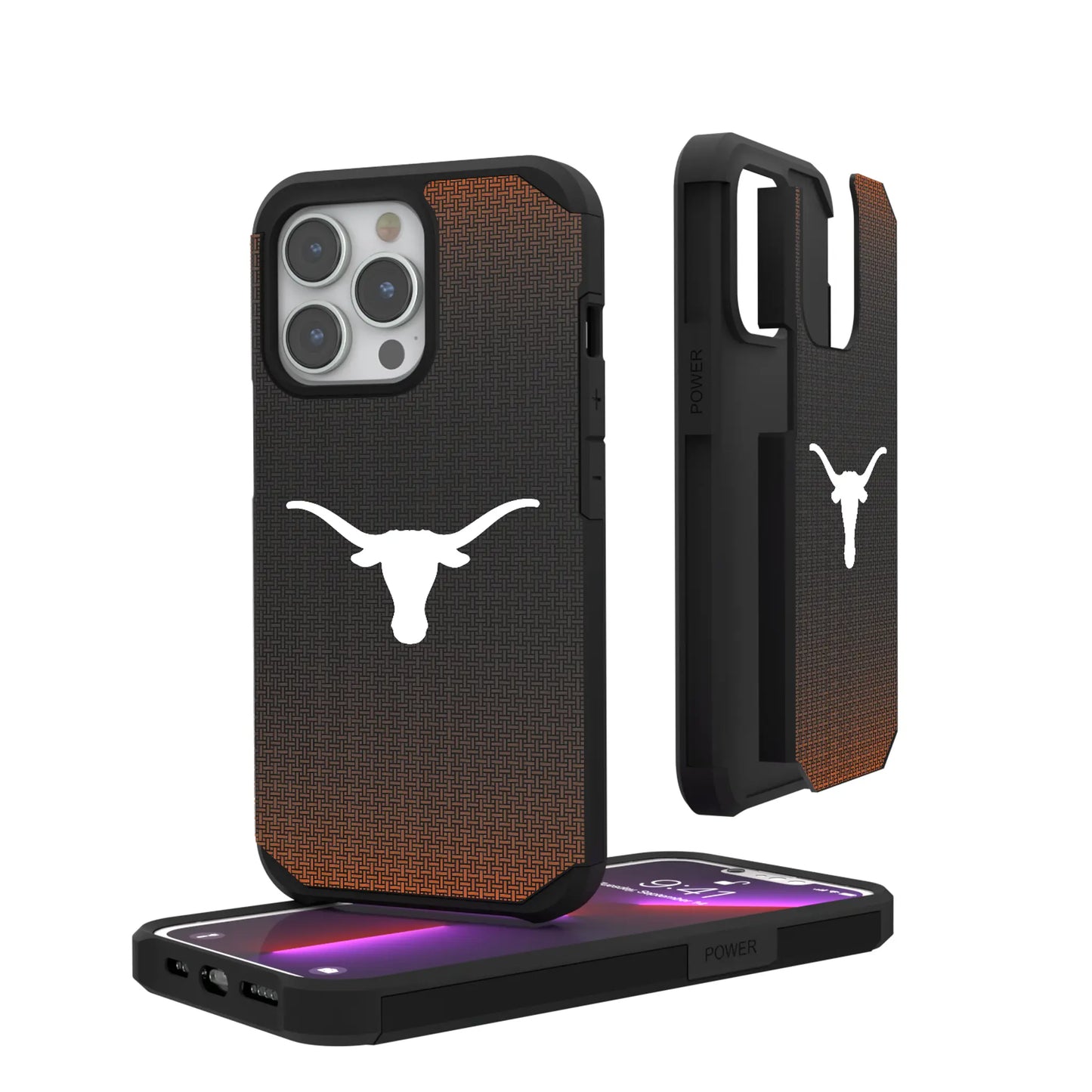 University of Texas Longhorns Linen Rugged Phone Case for Apple iPhone