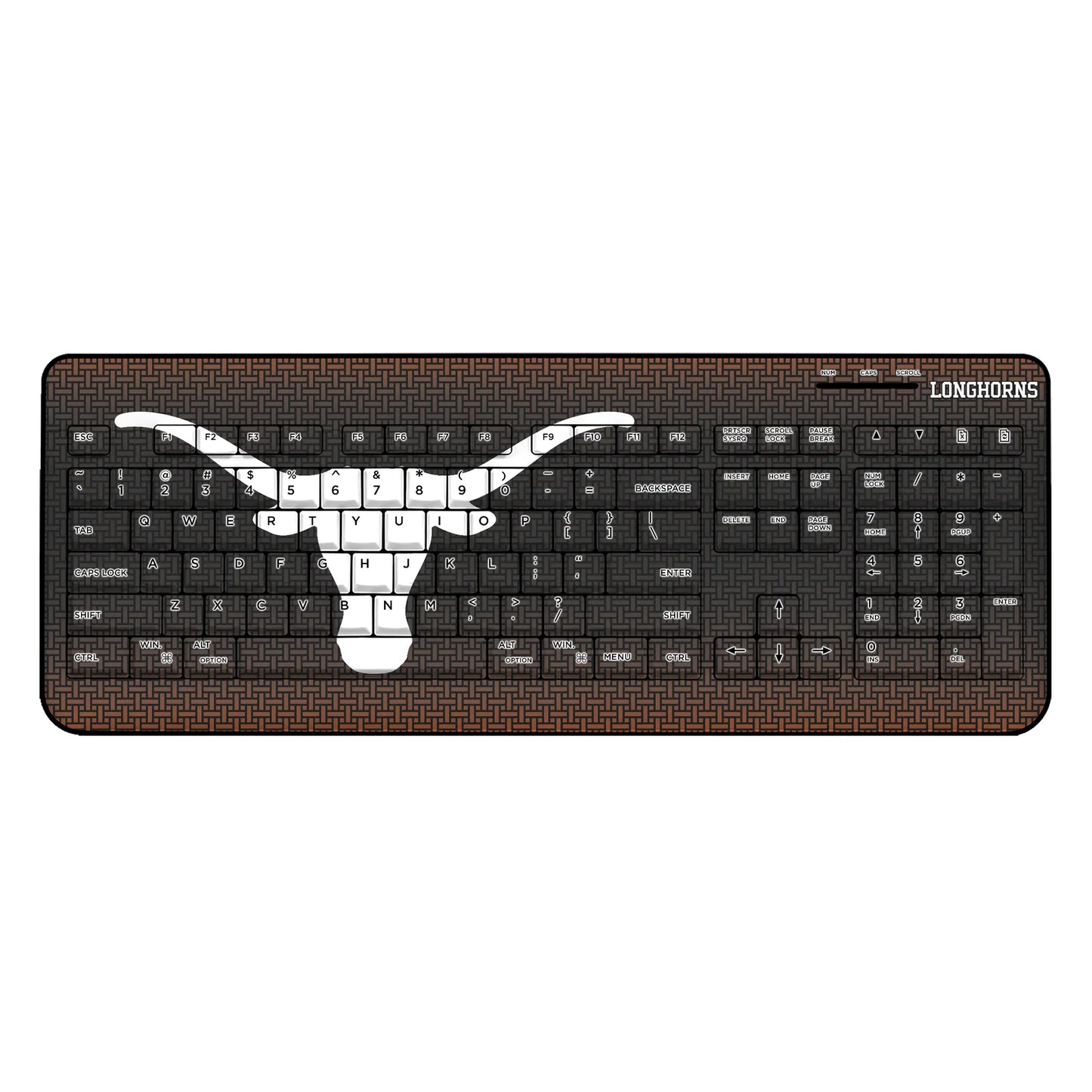 University of Texas Longhorns Linen Wireless USB Keyboard