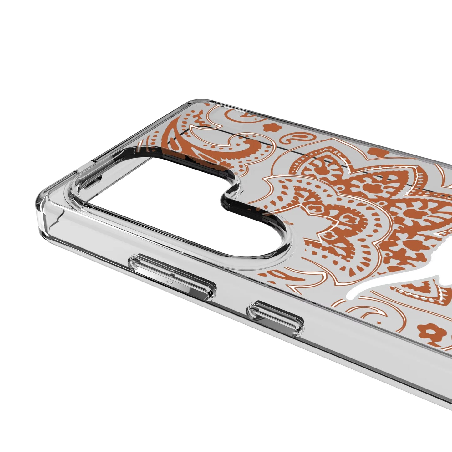 University of Texas Longhorns Paisley Clear Phone Case for Samsung Galaxy