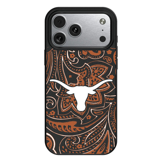 University of Texas Longhorns Paisley MagSafe Compatible Phone Case for Apple iPhone