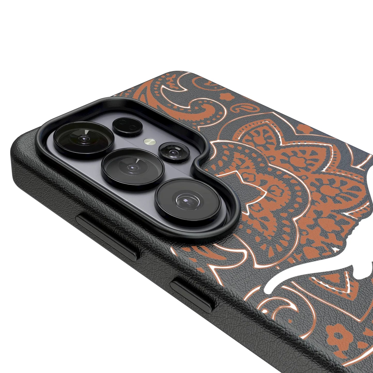 University of Texas Longhorns Paisley MagSafe Compatible Phone Case for Samsung Galaxy