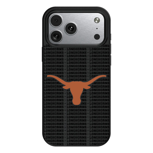 University of Texas Longhorns Text Backdrop MagSafe Compatible Phone Case for Apple iPhone