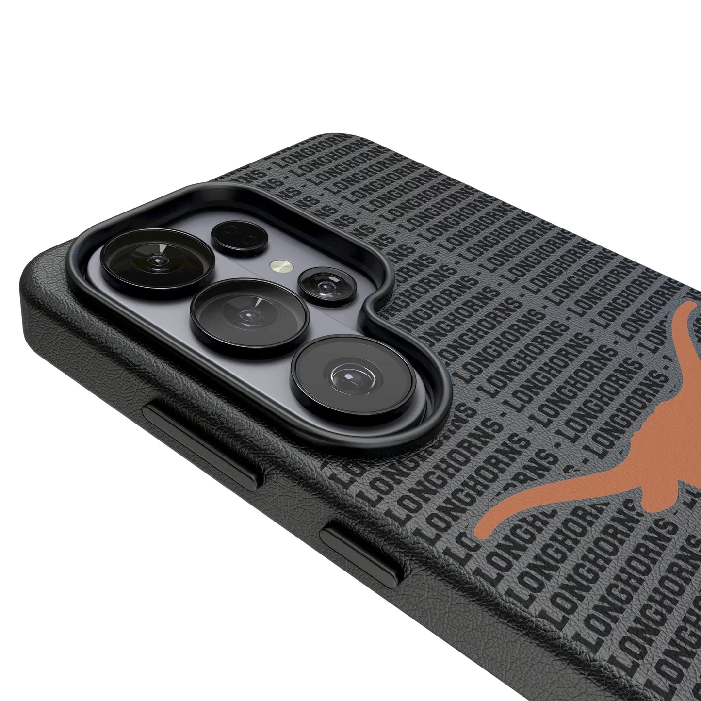 University of Texas Longhorns Text Backdrop MagSafe Compatible Phone Case for Samsung Galaxy