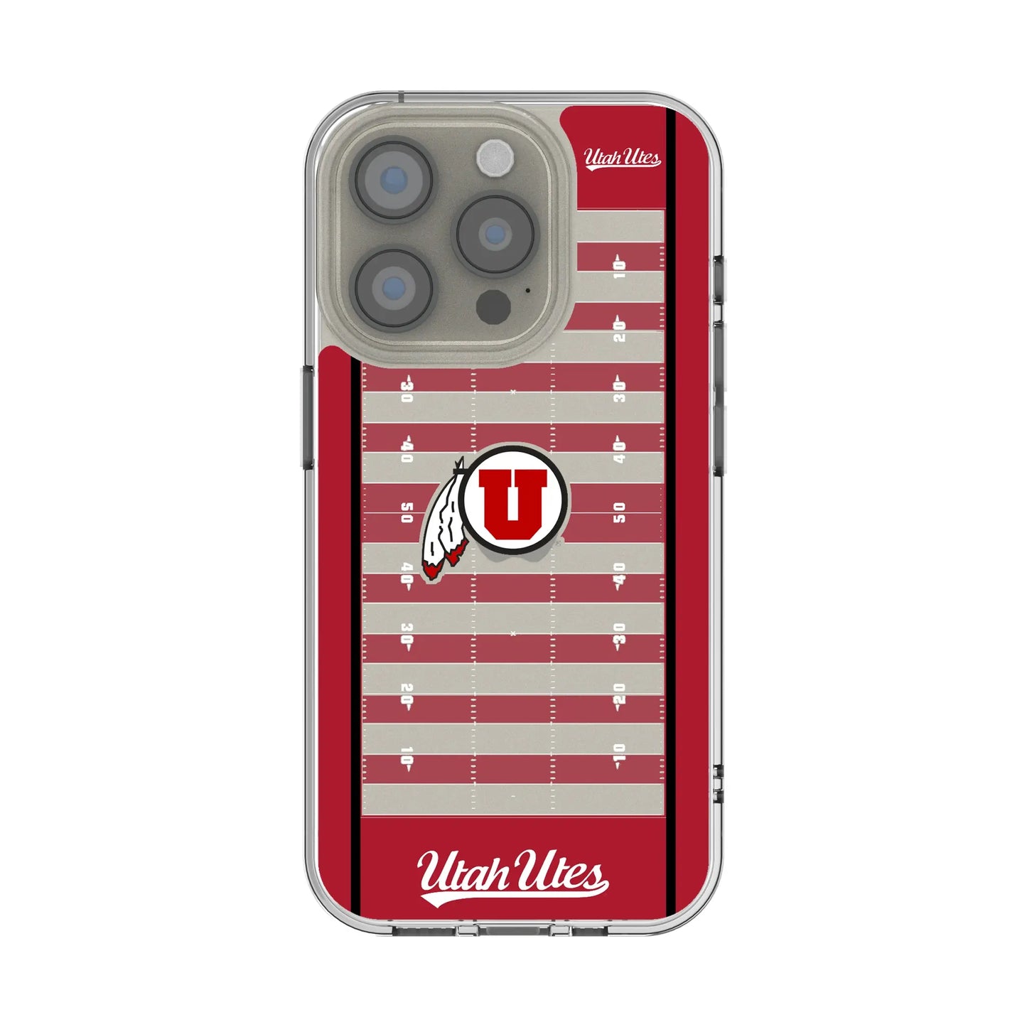 University of Utah Utes Field Clear Phone Case for Apple iPhone