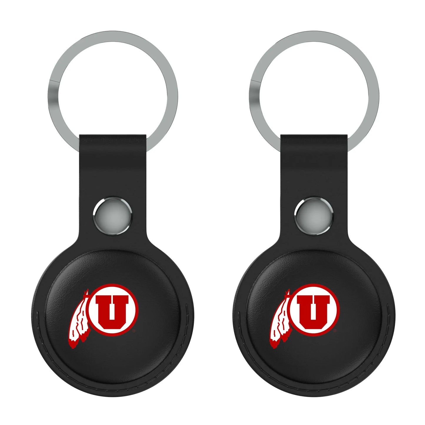 University of Utah Utes Insignia Black Airtag Holder 2-Pack