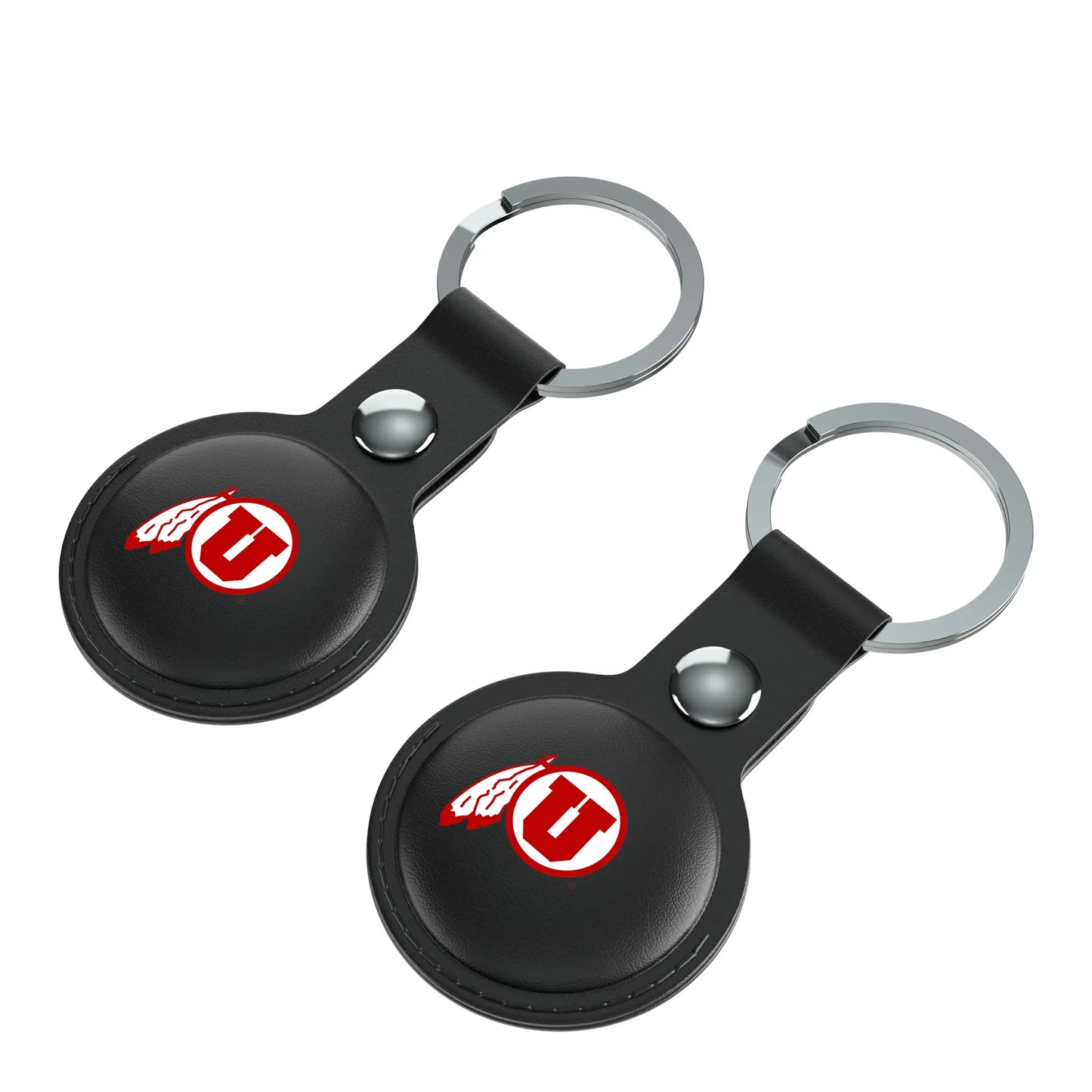University of Utah Utes Insignia Black Airtag Holder 2-Pack