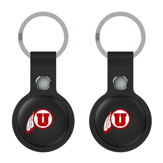 University of Utah Utes Insignia Black Airtag Holder 2-Pack