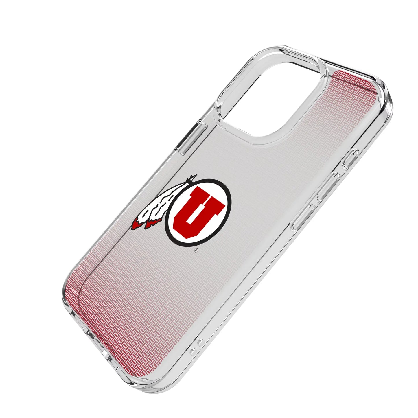 University of Utah Utes Linen Clear Phone Case for Apple iPhone