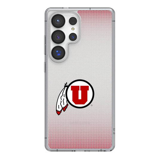 University of Utah Utes Linen Clear Phone Case for Samsung Galaxy