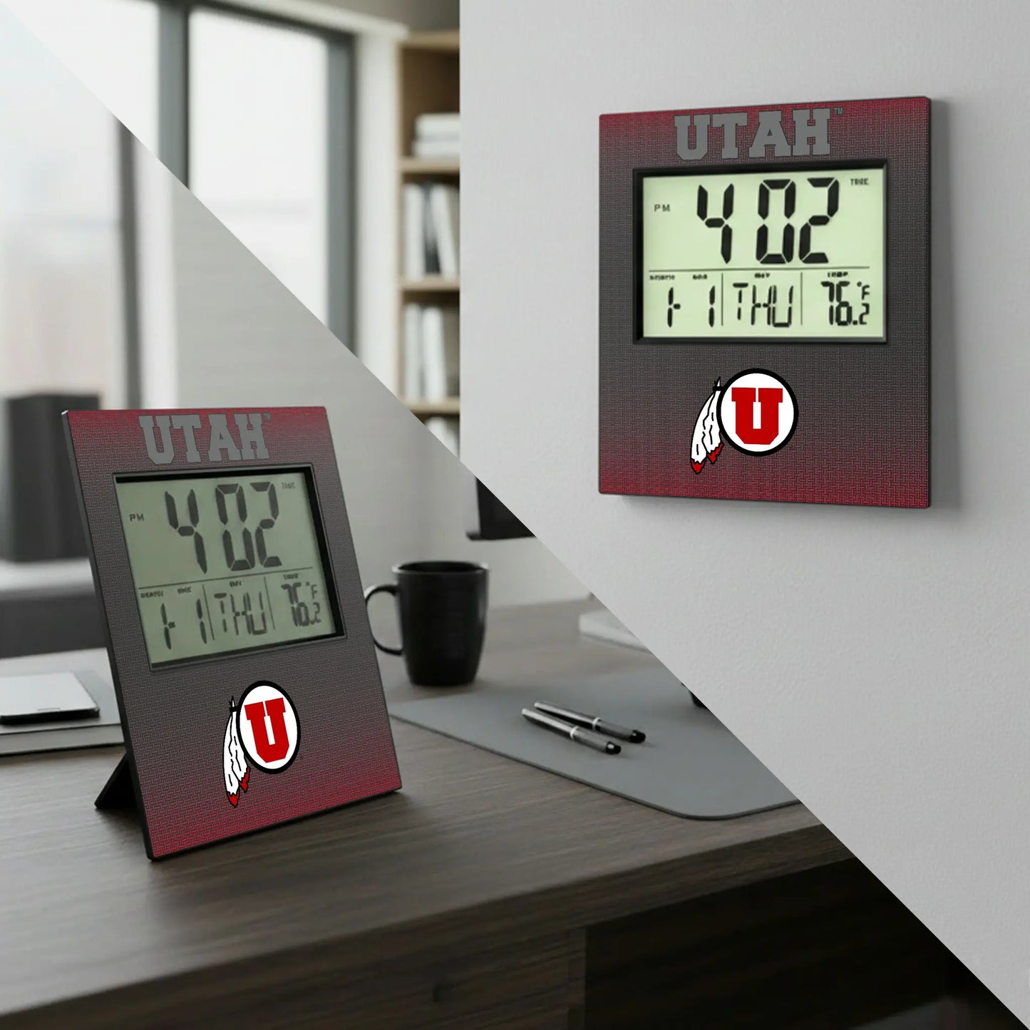 University of Utah Utes Linen Wall Clock
