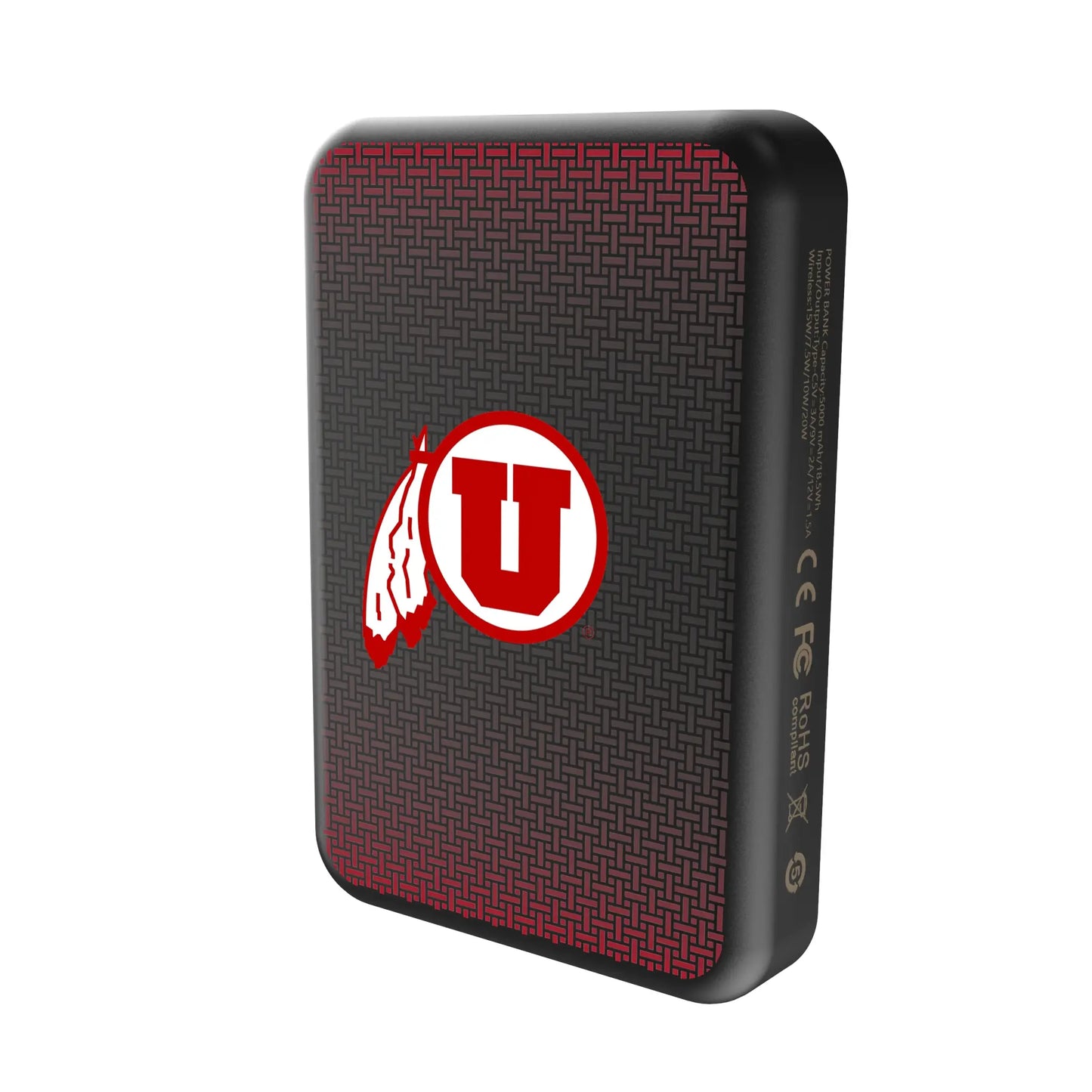 University of Utah Utes Linen Wireless Mag Power Bank