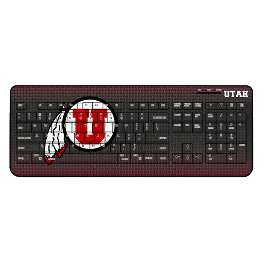University of Utah Utes Linen Wireless USB Keyboard