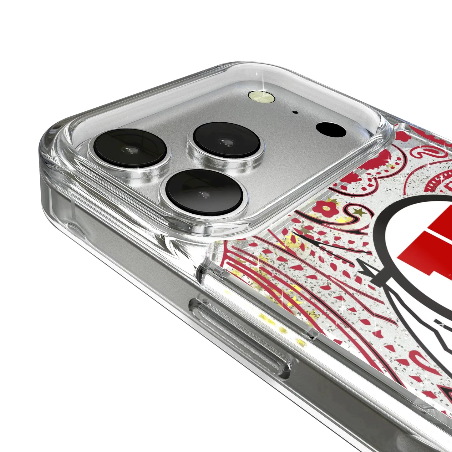 University of Utah Utes Paisley Glitter Phone Case for Apple iPhone