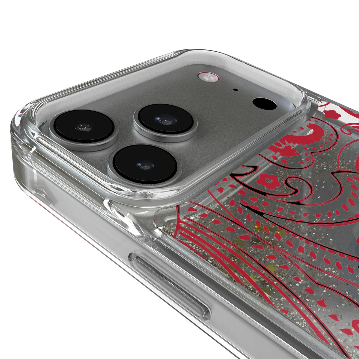 University of Utah Utes Paisley Glitter Phone Case for Apple iPhone