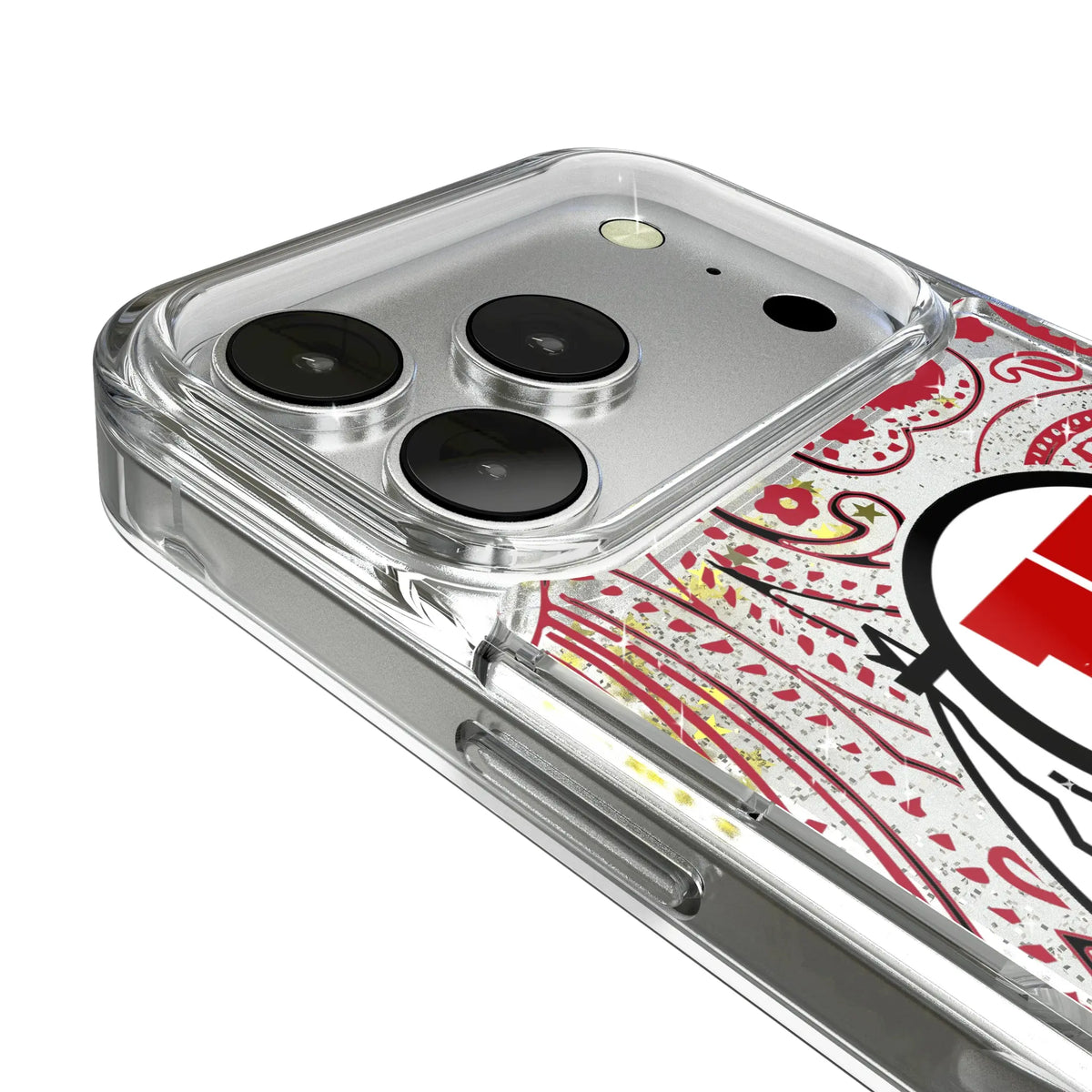 University of Utah Utes Paisley Glitter Phone Case for Apple iPhone