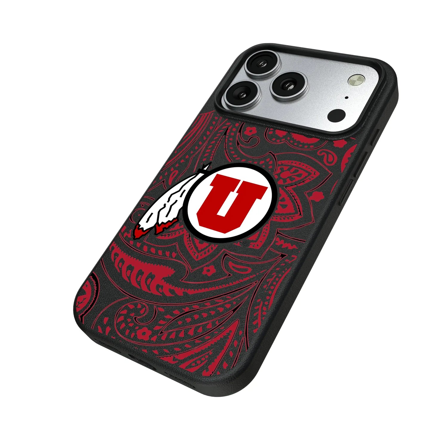University of Utah Utes Paisley MagSafe Compatible Phone Case for Apple iPhone