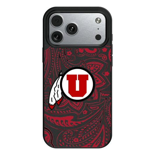 University of Utah Utes Paisley MagSafe Compatible Phone Case for Apple iPhone