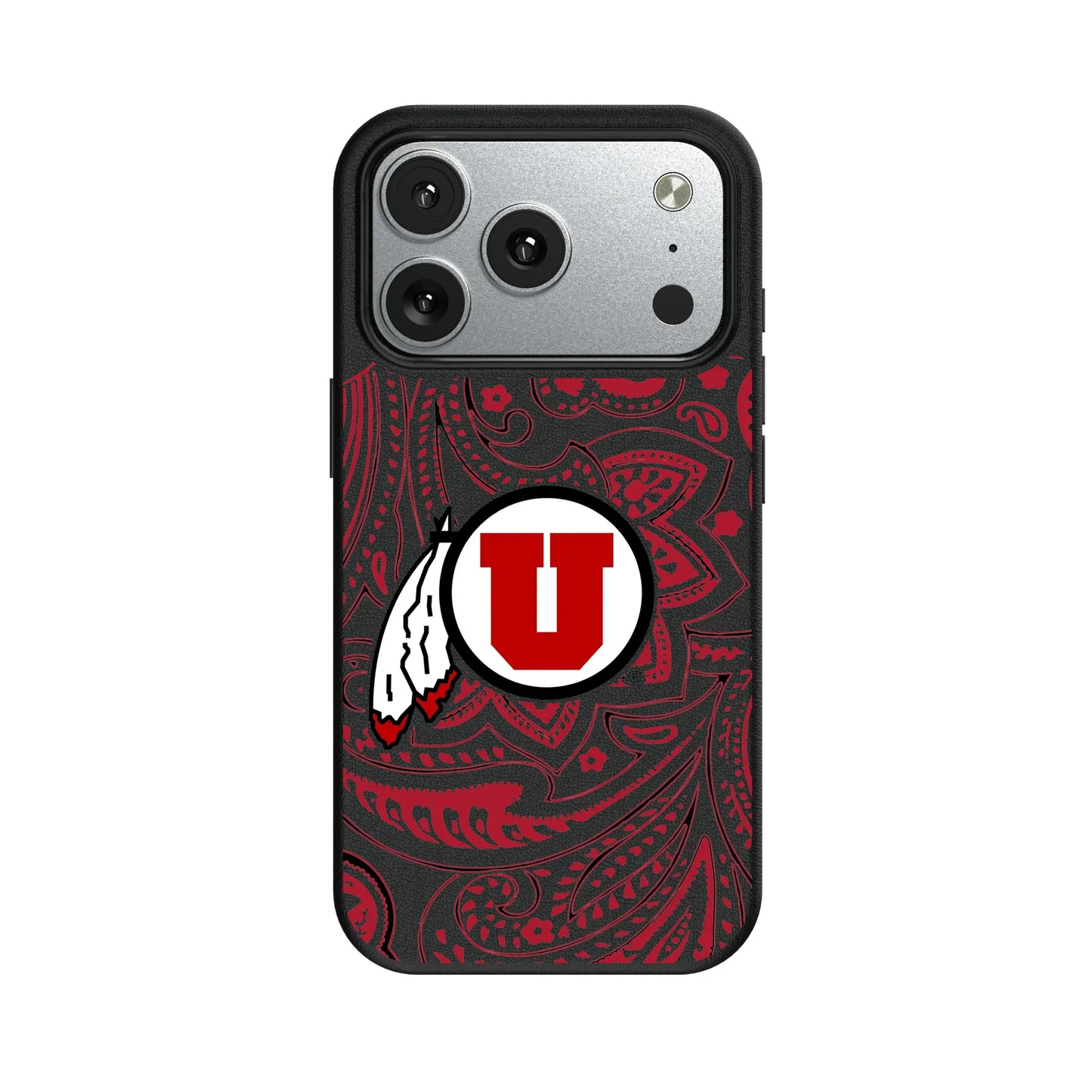 University of Utah Utes Paisley MagSafe Compatible Phone Case for Apple iPhone