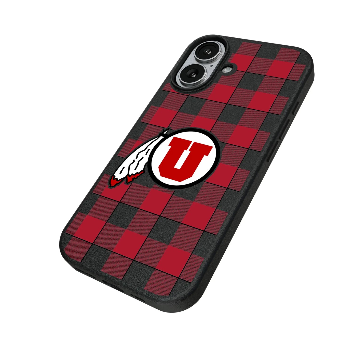 University of Utah Utes Plaid MagSafe Compatible Phone Case for Apple iPhone