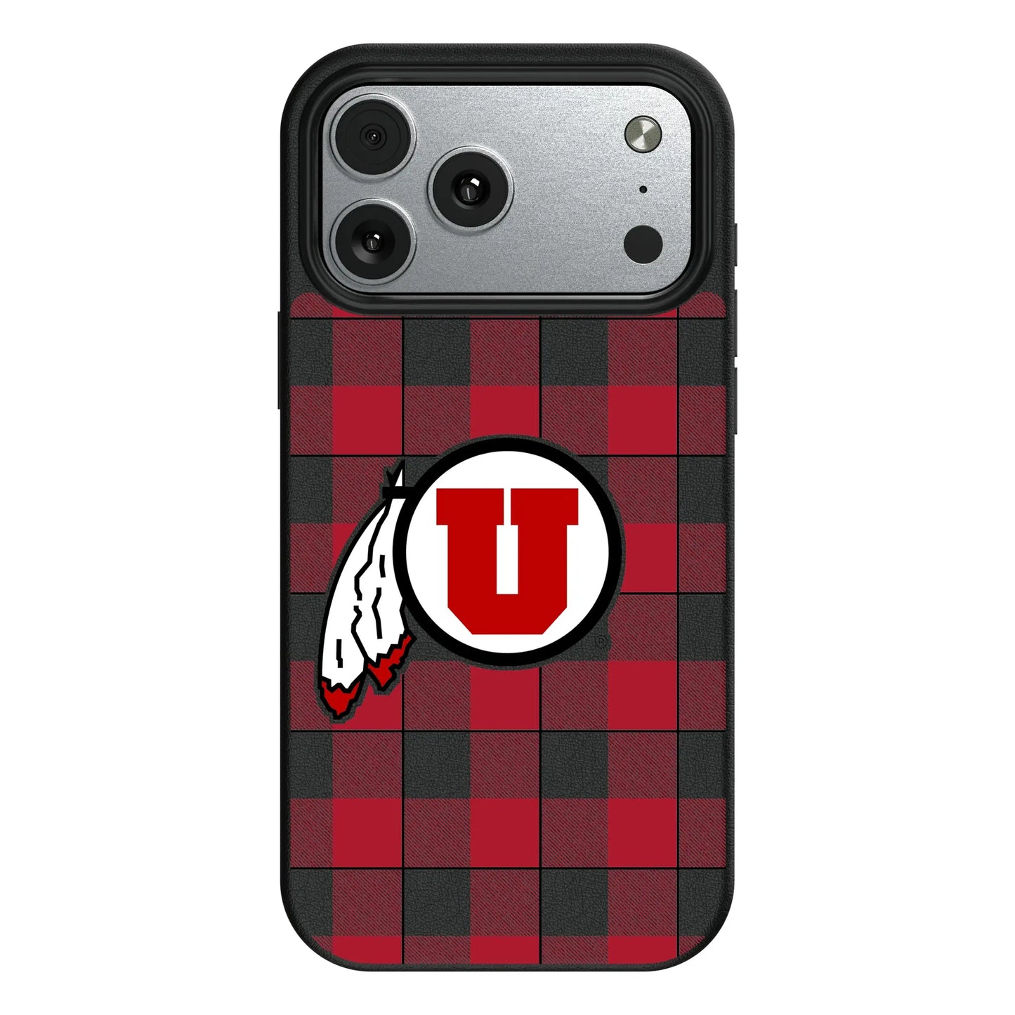 University of Utah Utes Plaid MagSafe Compatible Phone Case for Apple iPhone