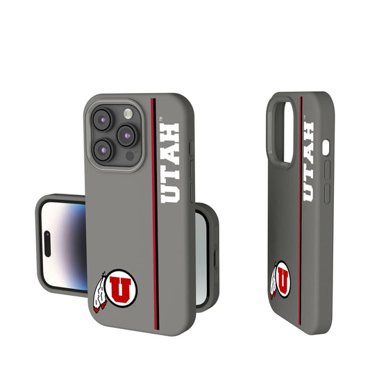 University of Utah Utes Sidebar Soft Touch Phone Case for Apple iPhone
