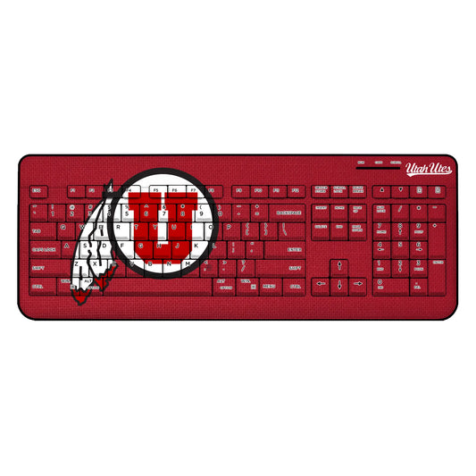 University of Utah Utes Solid Wireless USB Keyboard