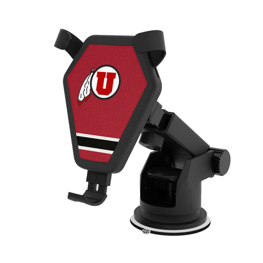University of Utah Utes Stripe Wireless Car Charger