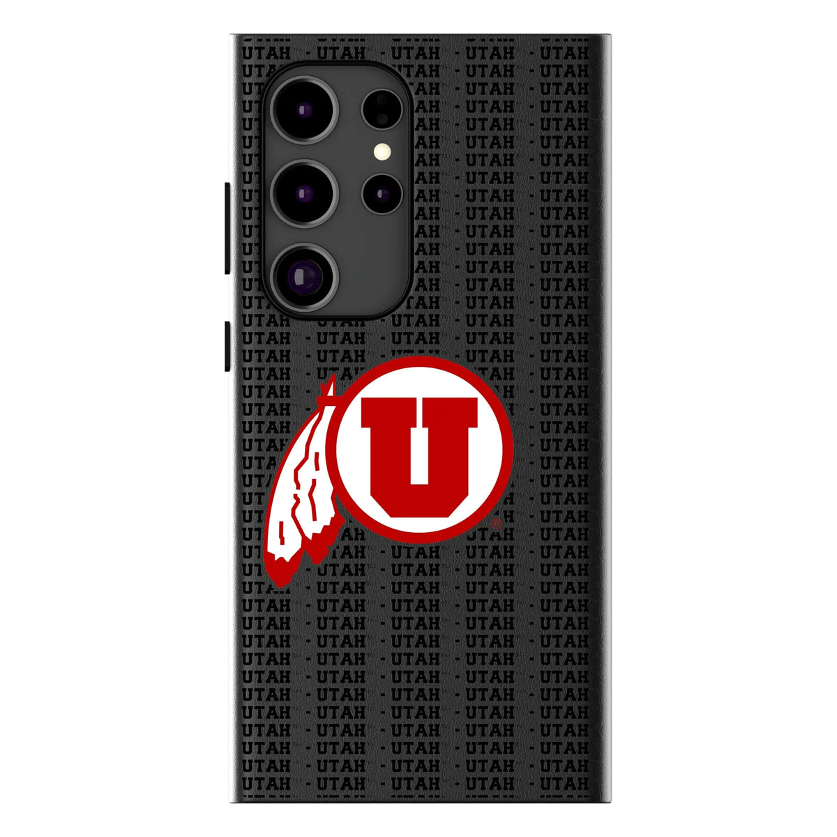 University of Utah Utes Text Backdrop MagSafe Compatible Phone Case for Samsung Galaxy