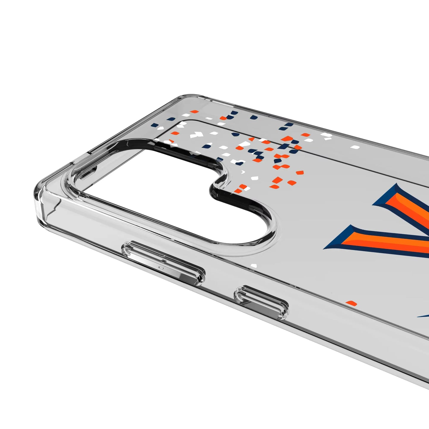 University of Virginia Cavaliers Confetti Clear Phone Case for Samsung Galaxy