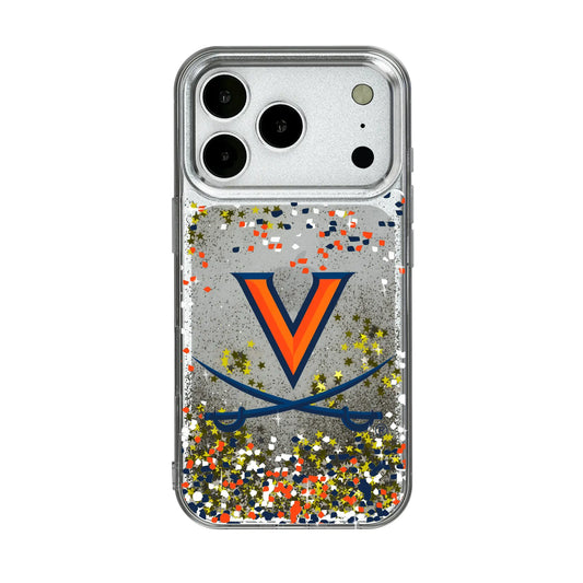 University of Virginia Cavaliers Confetti Glitter Phone Case for Apple iPhone