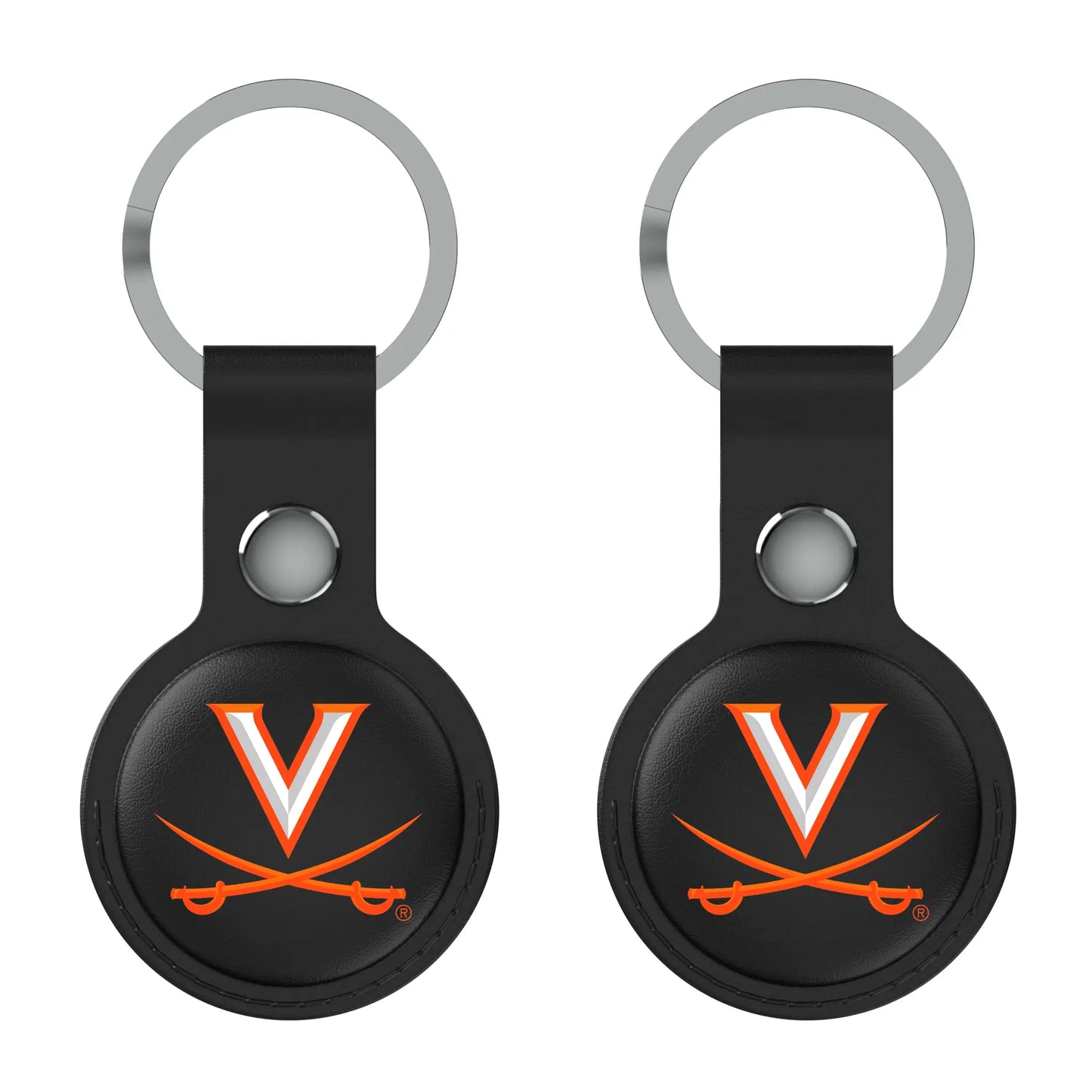 University of Virginia Cavaliers Insignia Black Airtag Holder 2-Pack