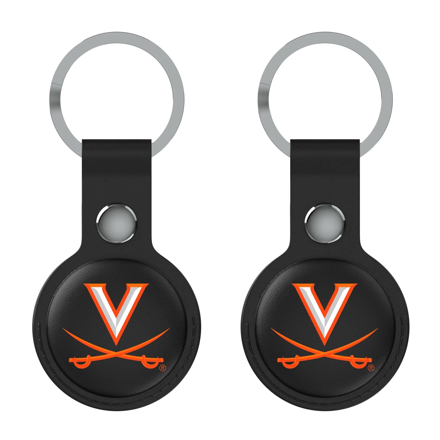 University of Virginia Cavaliers Insignia Black Airtag Holder 2-Pack