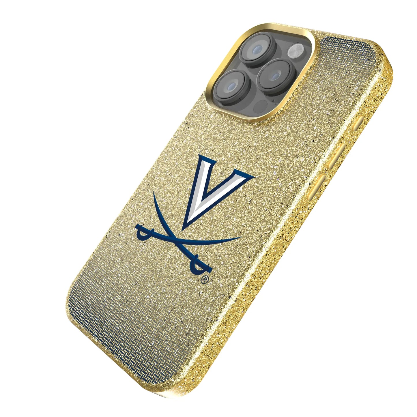 University of Virginia Cavaliers Linen Bling Phone Case for Apple iPhone