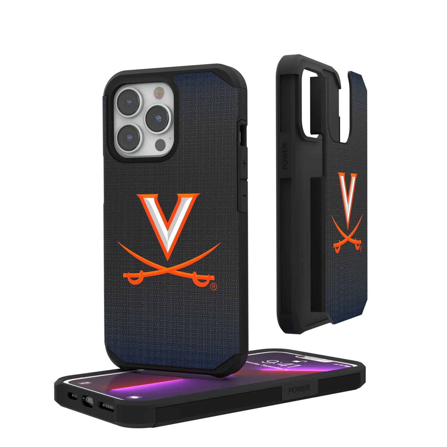 University of Virginia Cavaliers Linen Rugged Phone Case for Apple iPhone