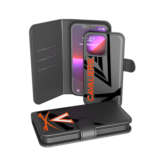 University of Virginia Cavaliers Monocolor Tilt Wallet Phone Case for Apple iPhone