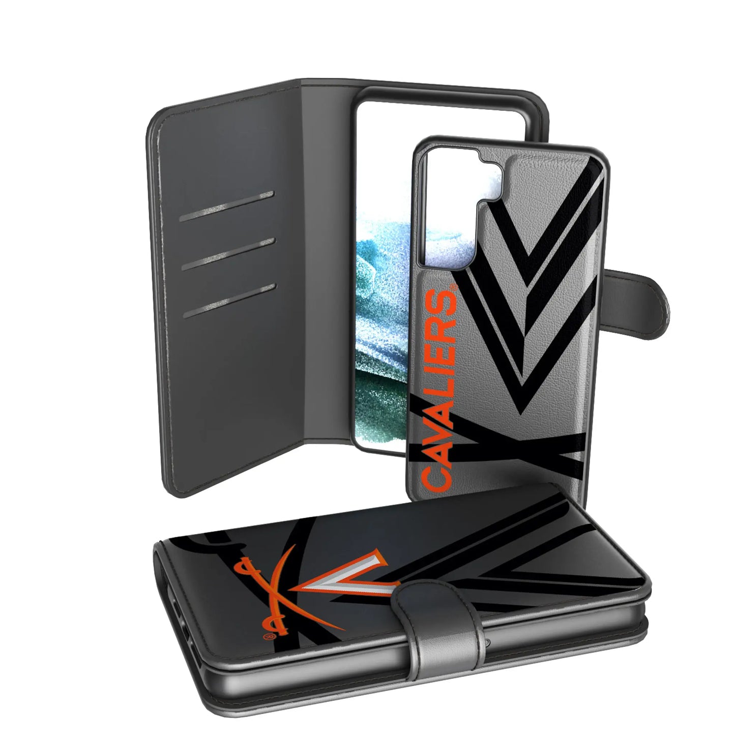 University of Virginia Cavaliers Monocolor Tilt Wallet Phone Case for Apple iPhone