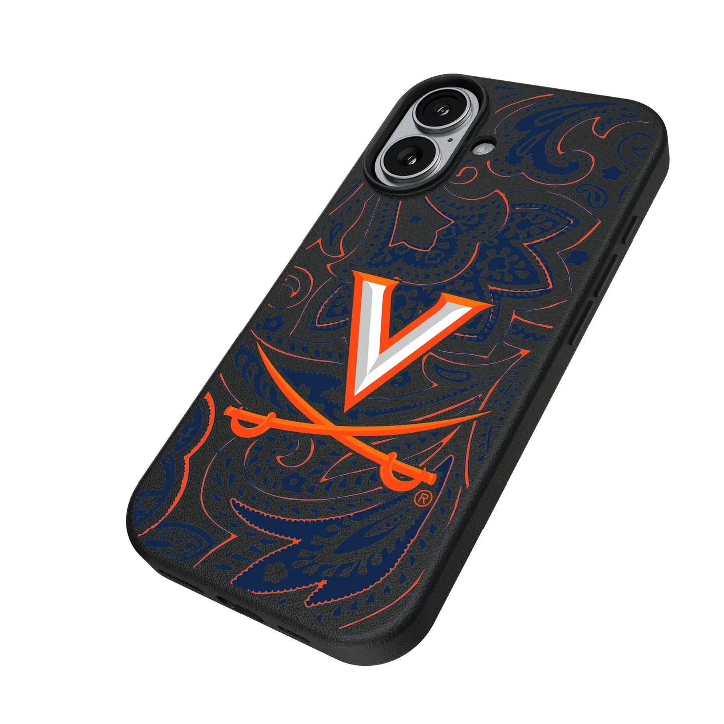 University of Virginia Cavaliers Paisley MagSafe Compatible Phone Case for Apple iPhone