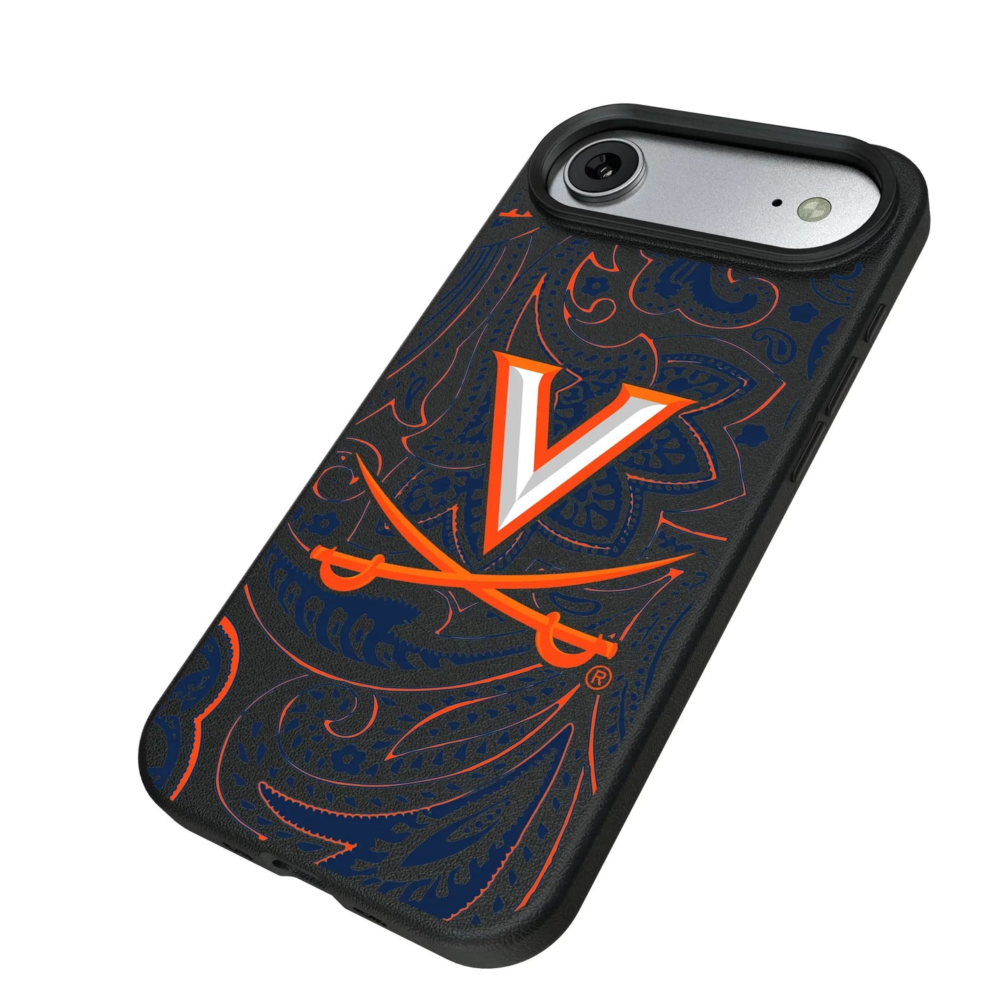 University of Virginia Cavaliers Paisley MagSafe Compatible Phone Case for Apple iPhone