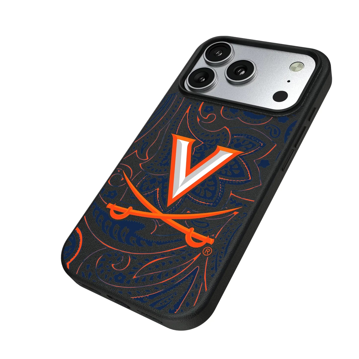 University of Virginia Cavaliers Paisley MagSafe Compatible Phone Case for Apple iPhone