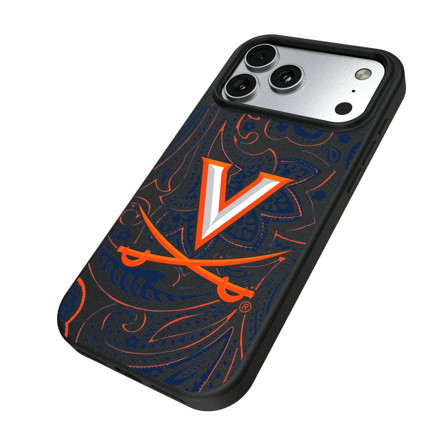 University of Virginia Cavaliers Paisley MagSafe Compatible Phone Case for Apple iPhone