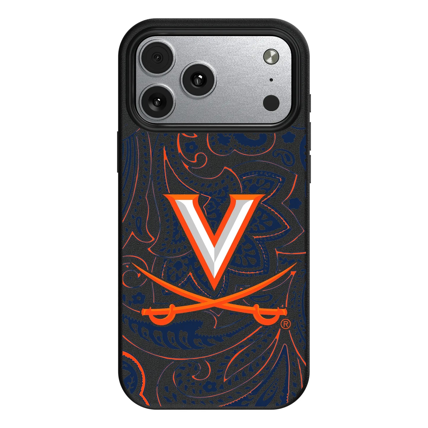 University of Virginia Cavaliers Paisley MagSafe Compatible Phone Case for Apple iPhone