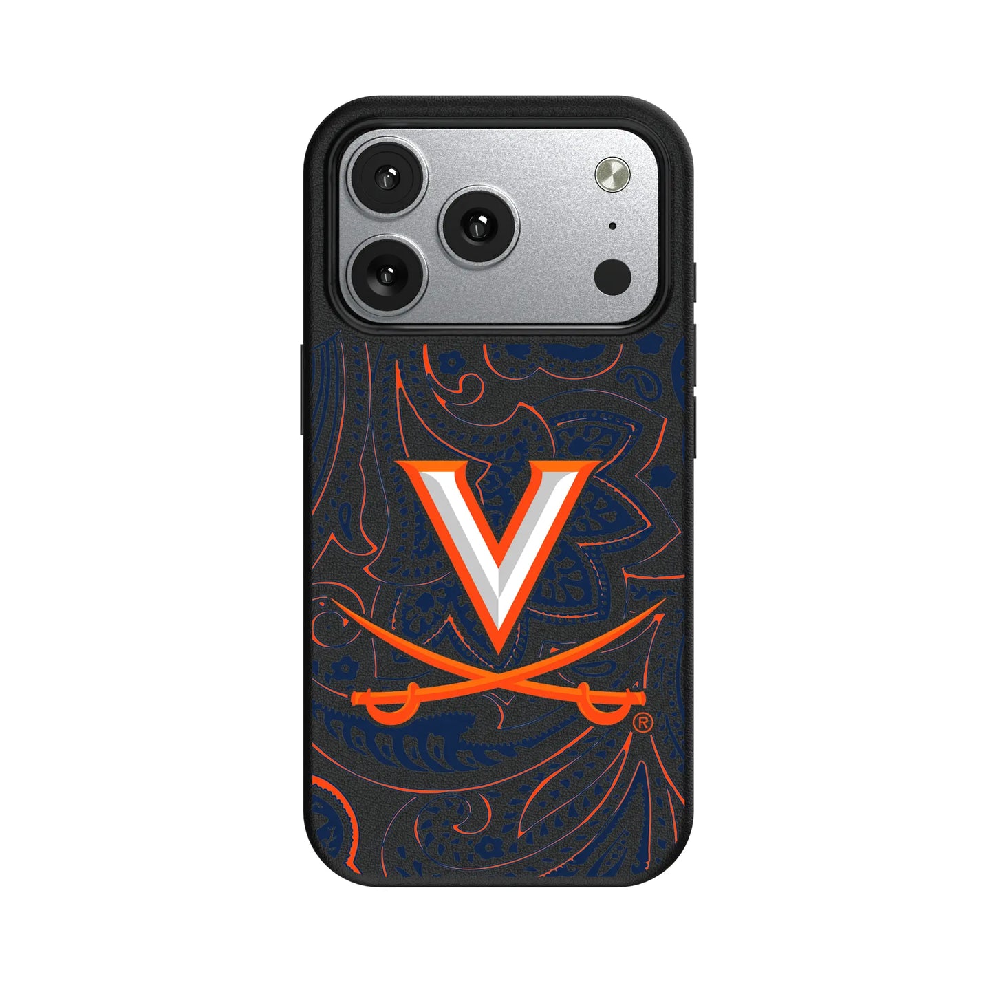 University of Virginia Cavaliers Paisley MagSafe Compatible Phone Case for Apple iPhone