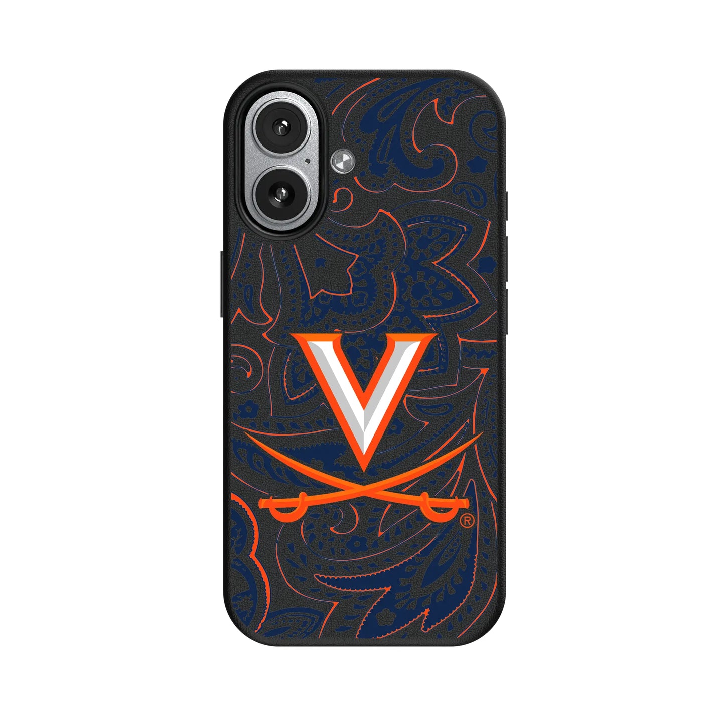 University of Virginia Cavaliers Paisley MagSafe Compatible Phone Case for Apple iPhone
