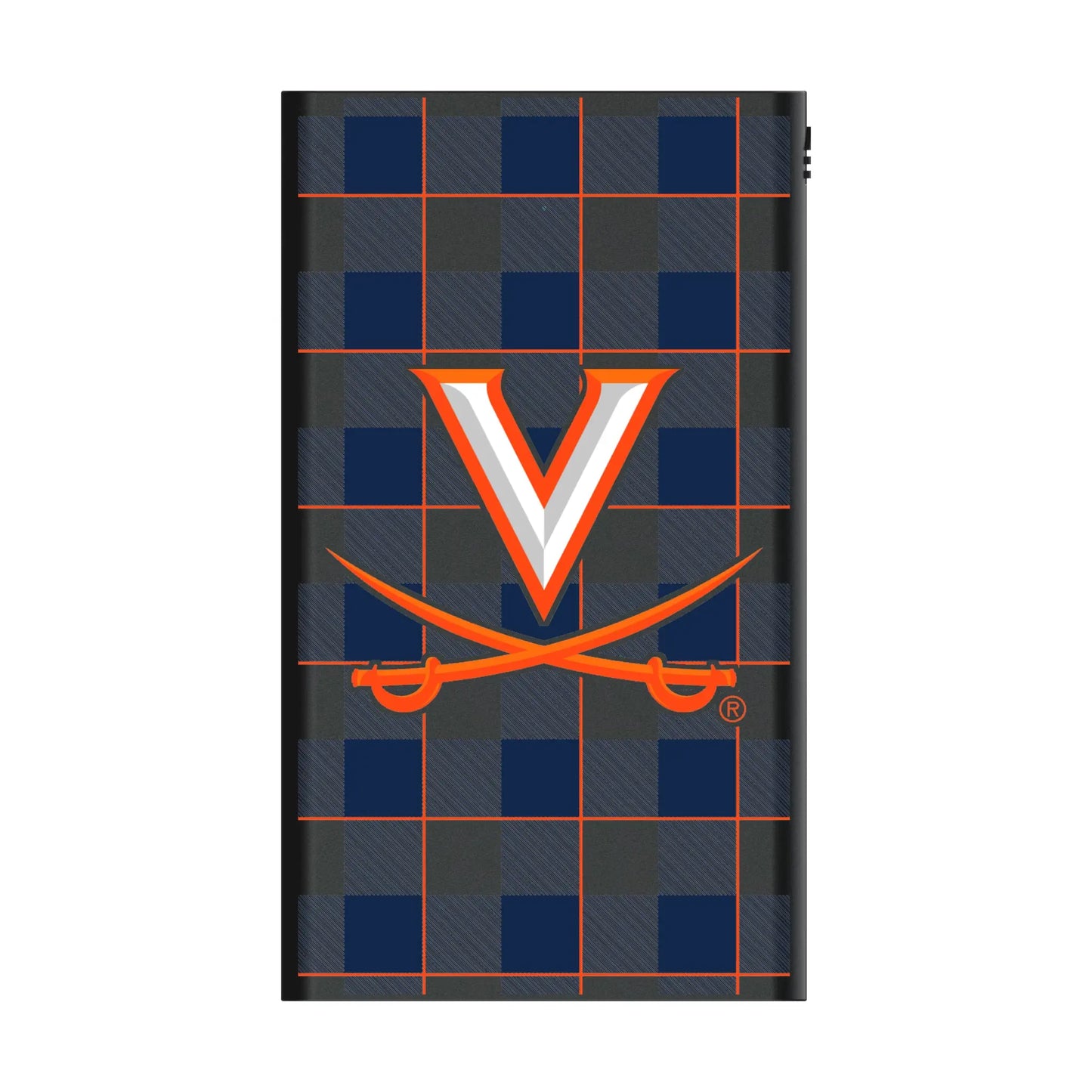 University of Virginia Cavaliers Plaid 5000mAh Flat Powerbank