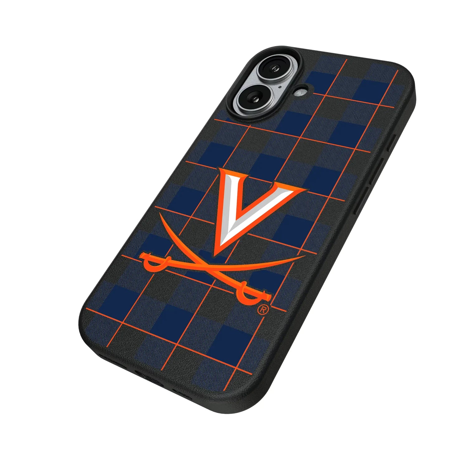 University of Virginia Cavaliers Plaid MagSafe Compatible Phone Case for Apple iPhone