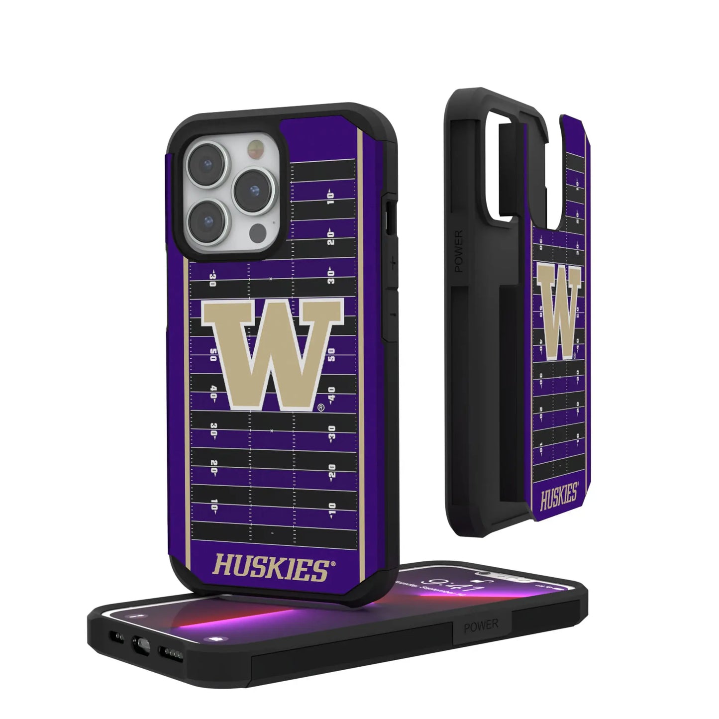 University of Washington Huskies Field Rugged Phone Case for Apple iPhone