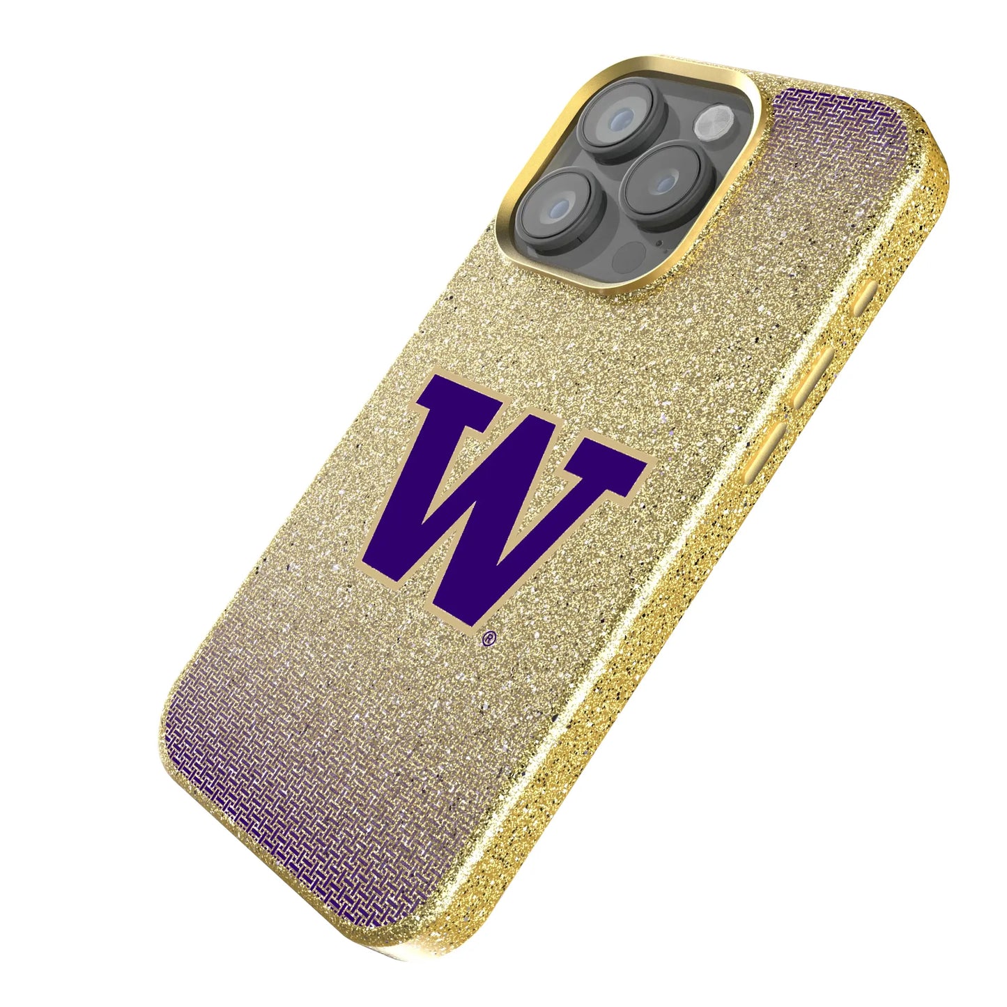 University of Washington Huskies Linen Bling Phone Case for Apple iPhone